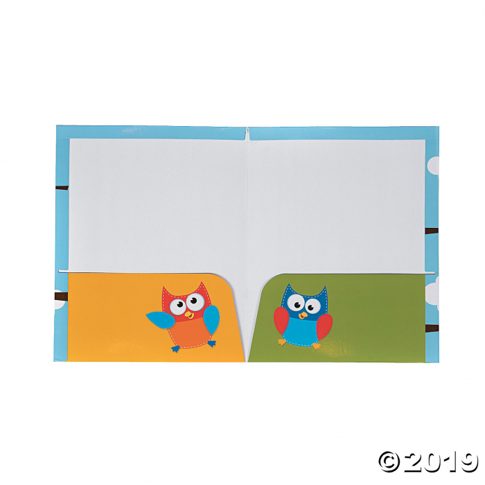 Owl Student Pocket Folders (Per Dozen)