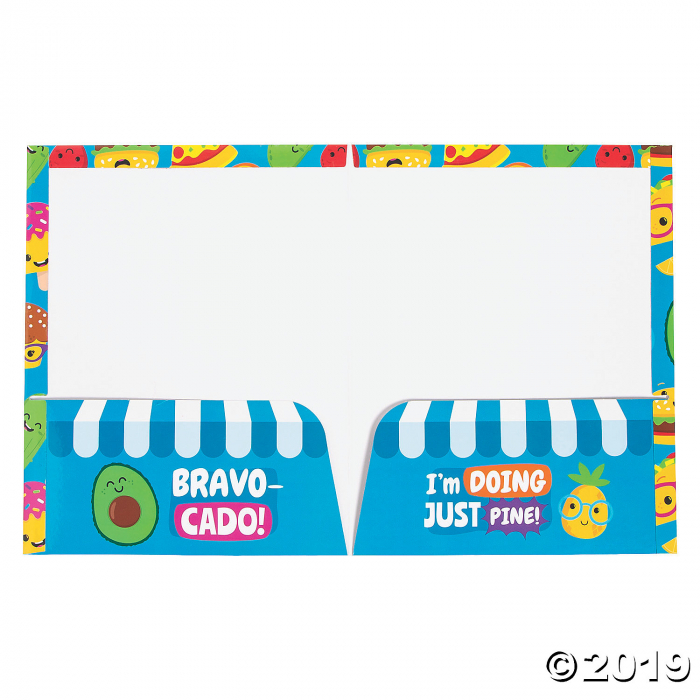 Funtastic Food Friends Pocket Folders (Per Dozen)