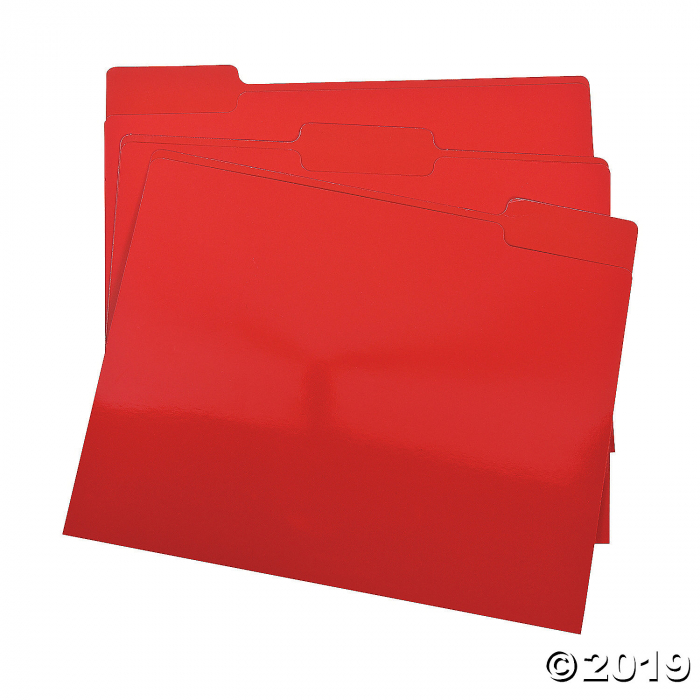 Red File Folders (Per Dozen)