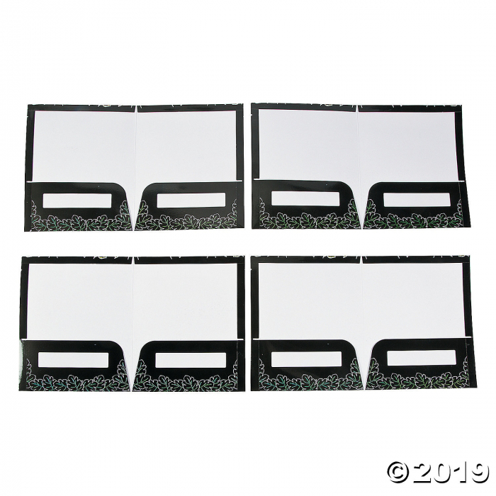 Chalkboard Safari Animal Pocket Folders (Per Dozen)
