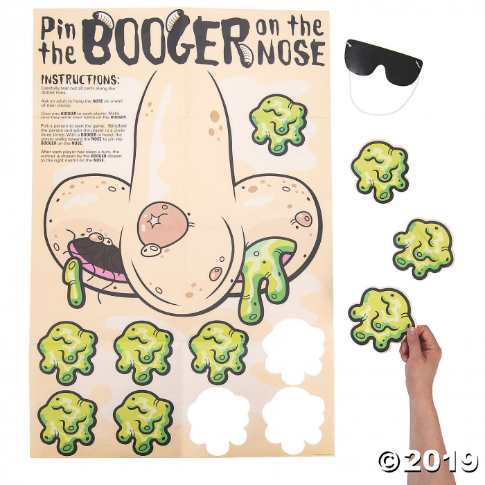 Gross Slime Pin the Booger on the Nose Party Game (1 Piece(s)) Gross Slime Pin the Booger on the Nose Party Game (1 Piece(s))