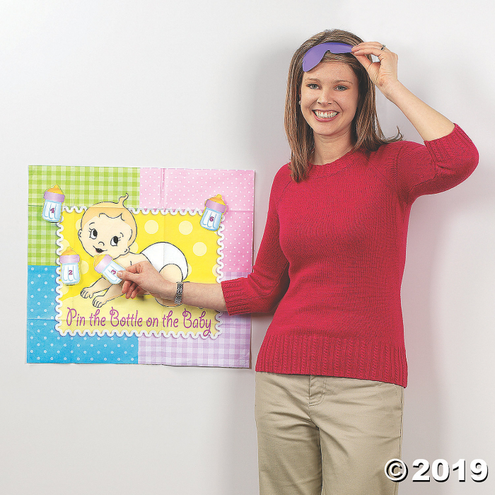 Pin the Bottle on the Baby Shower Game (1 Set(s))