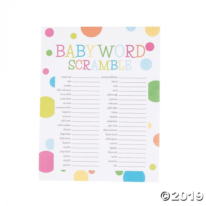 Baby Word Scramble (24 Piece(s))