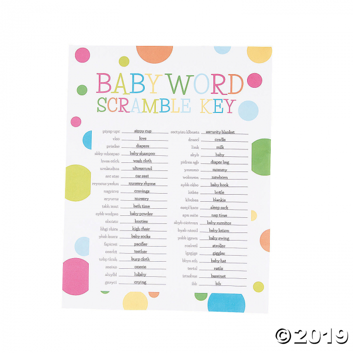 Baby Word Scramble 24 Piece s GlowUniverse