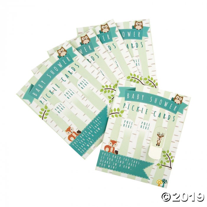 Woodland Baby Shower Pickle Cards (24 Piece(s))