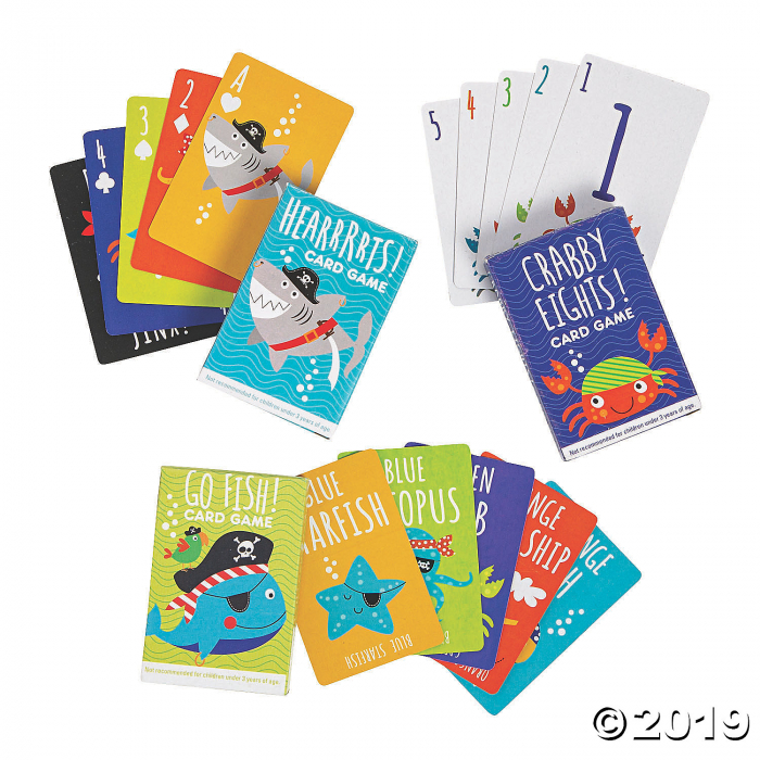 Pirate Animals Card Game Assortment (Per Dozen)
