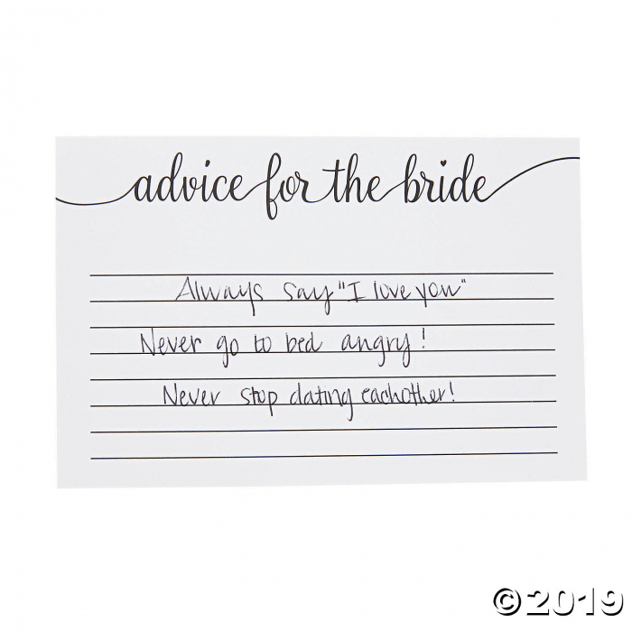 Advice for the Bride Bridal Shower Cards (24 Piece(s)) Advice for the Bride Bridal Shower Cards (24 Piece(s))