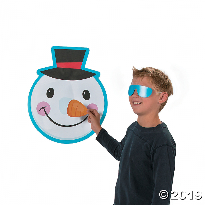 Pin the Nose on the Snowman Party Game (1 Set(s))