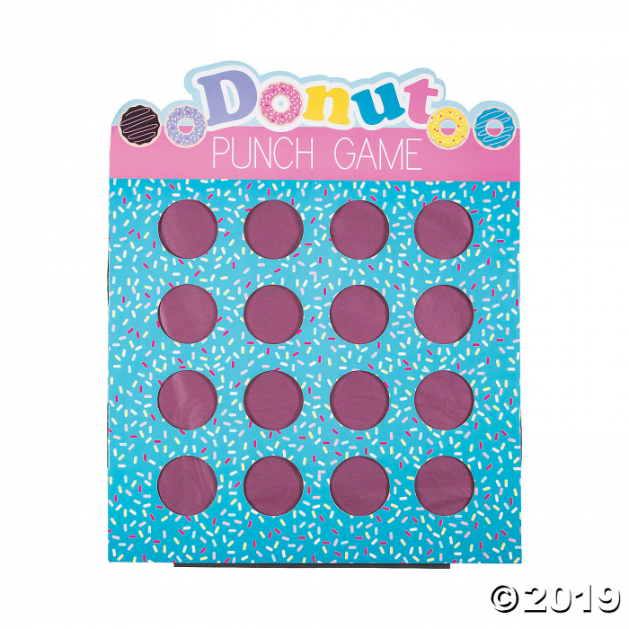 Donut Party 16-Hole Prize Punch Game (1 Piece(s)) Donut Party 16-Hole Prize Punch Game (1 Piece(s))