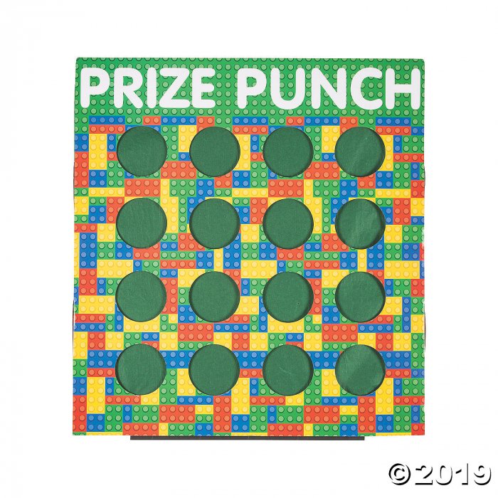 Color Brick 16-Hole Prize Punch Game (1 Piece(s))