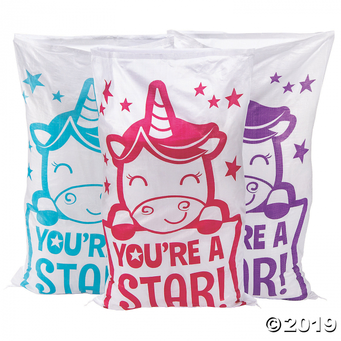 Unicorn Potato Sack Race Bags (Per Dozen)