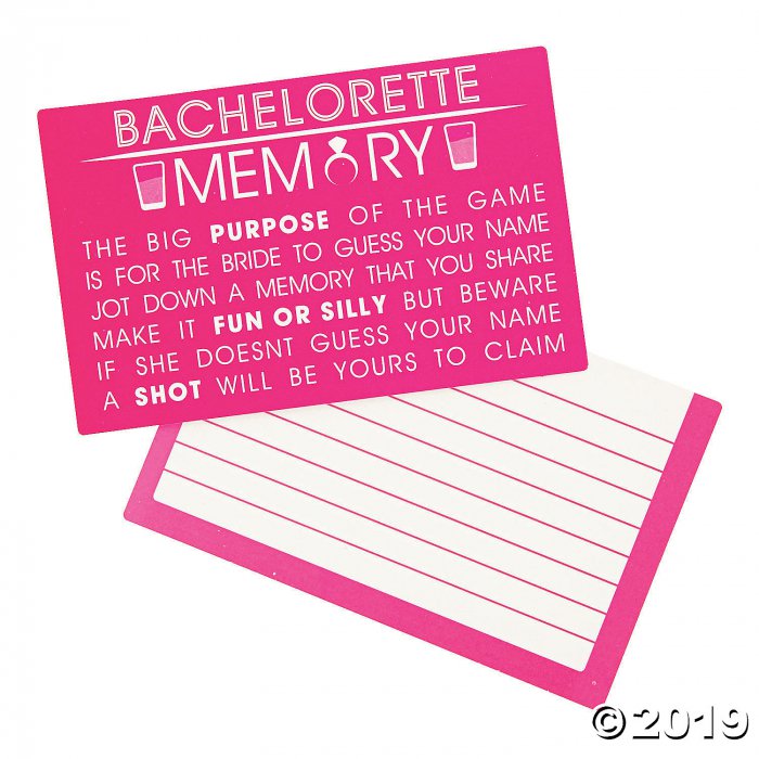 Bachelorette Party Memory Game (1 Unit(s))