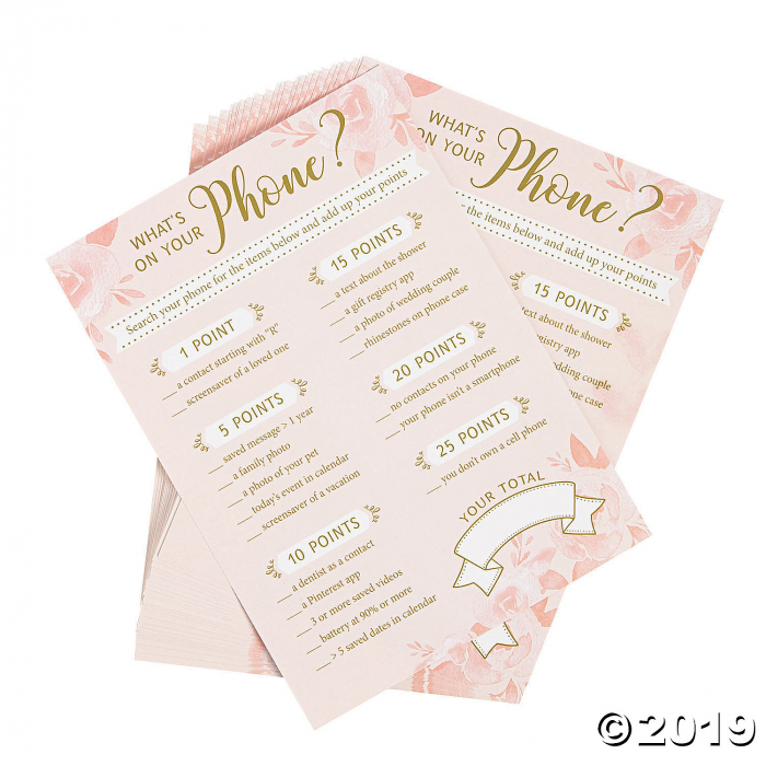 Lillian Rose Bridal Shower Game Set (1 Set(s))