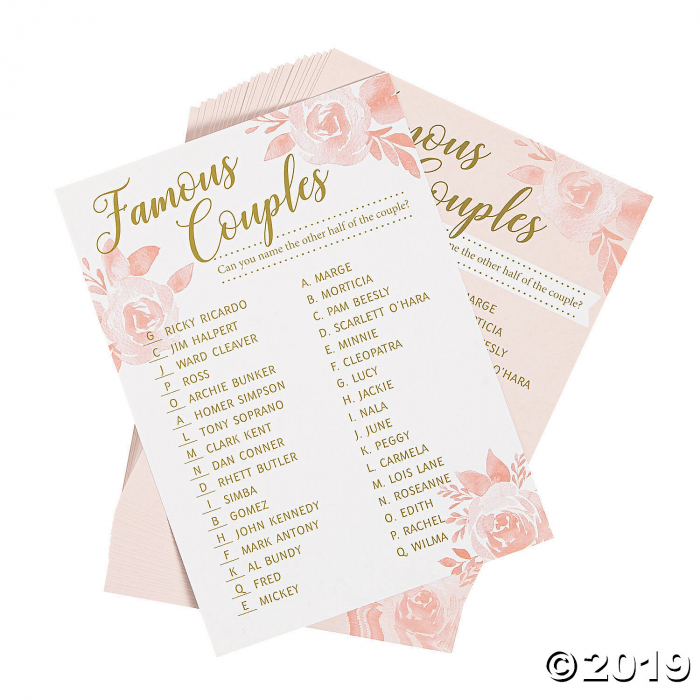 Lillian Rose Bridal Shower Game Set (1 Set(s))