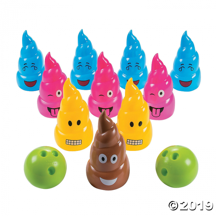 Poop Emoji Bowling Set (1 Set(s))