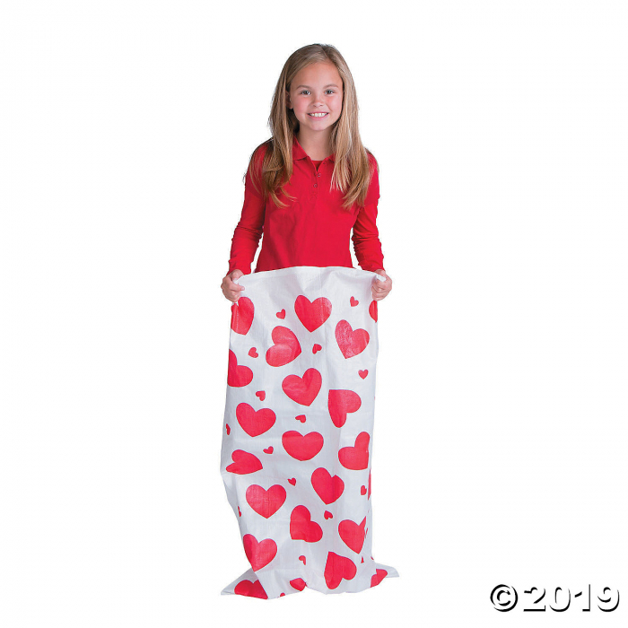 Valentine Potato Sack Race Bags (Per Dozen)