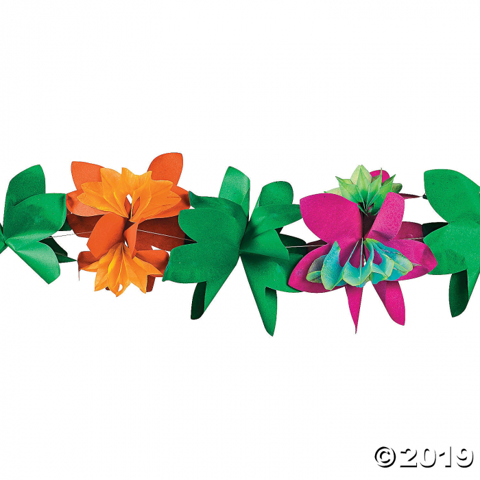 Colorful Flower Garland (9 ft)