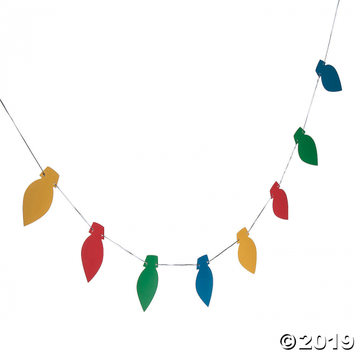 Christmas Light Bulb Garland (1 Piece(s))