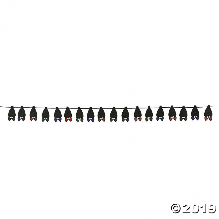 Layered Bat Garland Halloween Decoration (1 Piece(s))