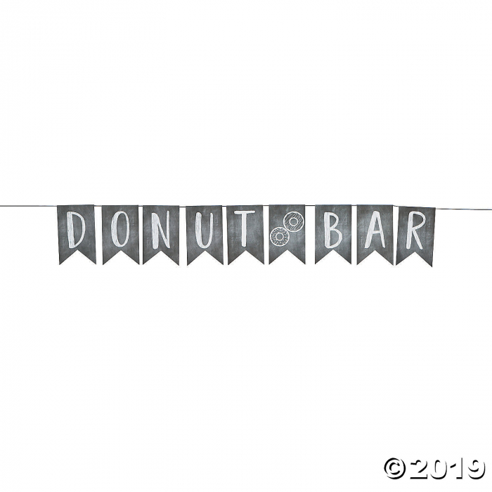 Donut Bar Pennant Garland (1 Piece(s))