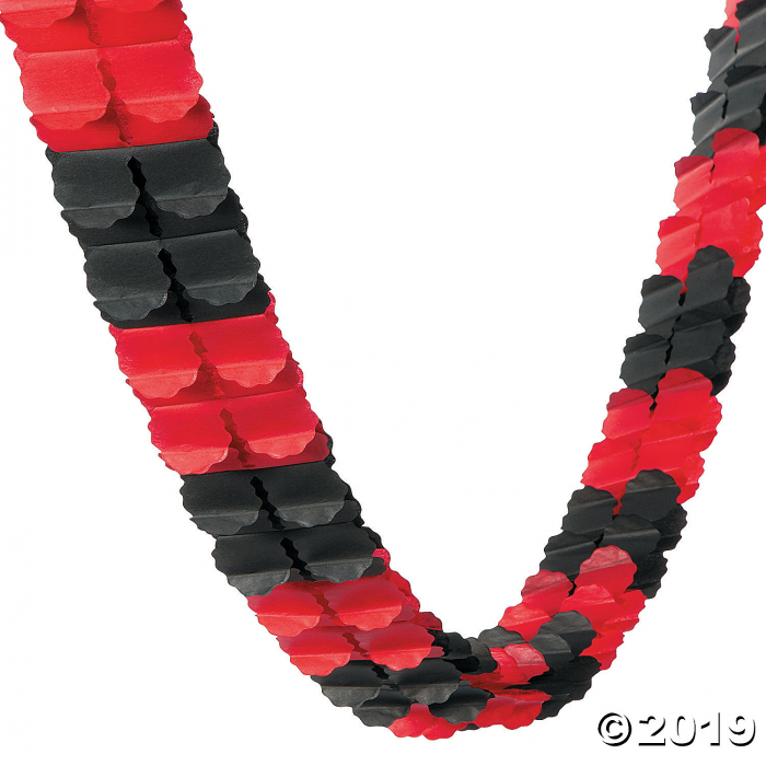 Red & Black Garland (1 Piece(s))
