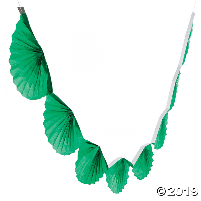 Green Semi Fanburst Garland (1 Piece(s))