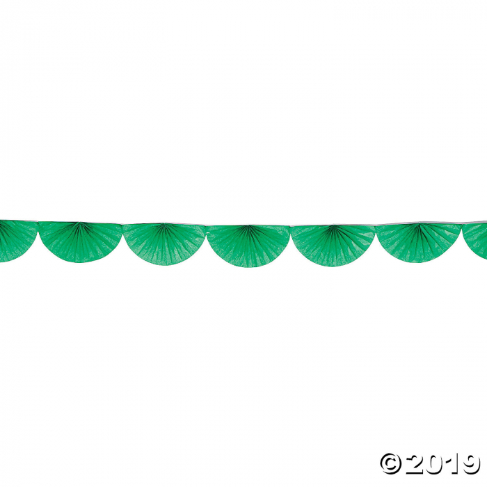 Green Semi Fanburst Garland (1 Piece(s))
