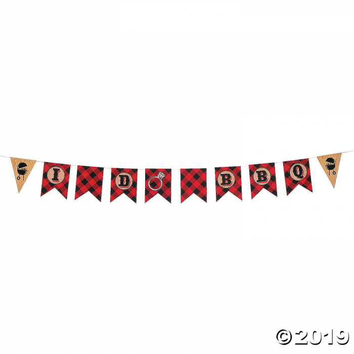 I Do BBQ Wedding Shower Pennant Garland (1 Piece(s))