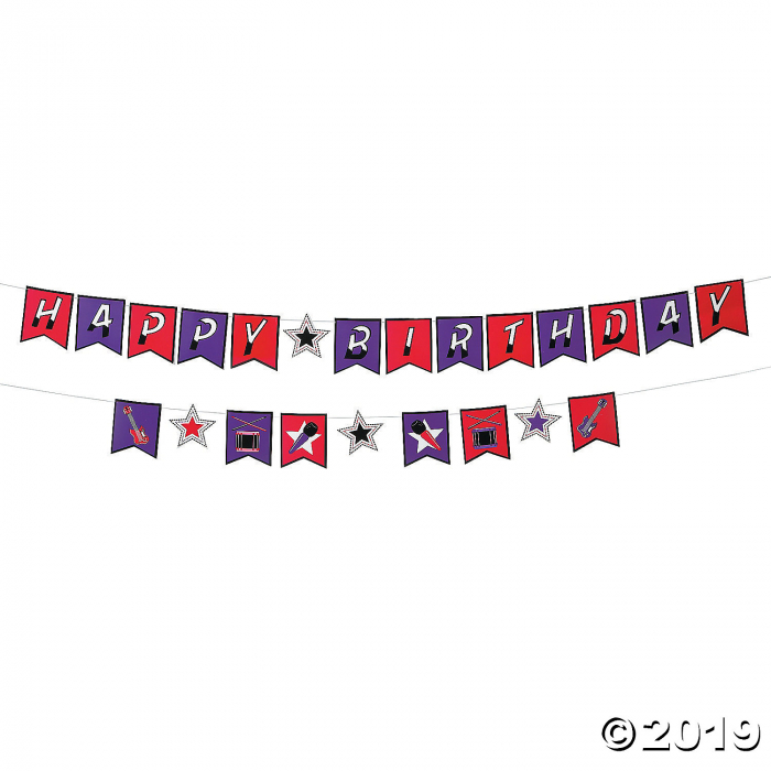 Rock Star Diva Birthday Garland (1 Set(s)) Rock Star Diva Birthday Garland (1 Set(s))