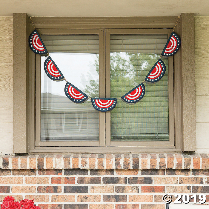 Patriotic Bunting Garland (1 Piece(s))