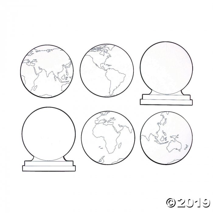Color Your Own 3D Globes (Per Dozen)