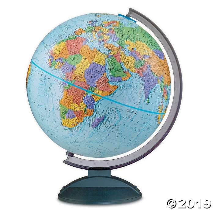 The Traveler Classroom Globe, 12", Black Base (1 Piece(s))