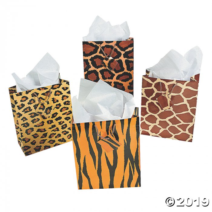 Medium Paradise Safari Gift Bags with Tags (Per Dozen)