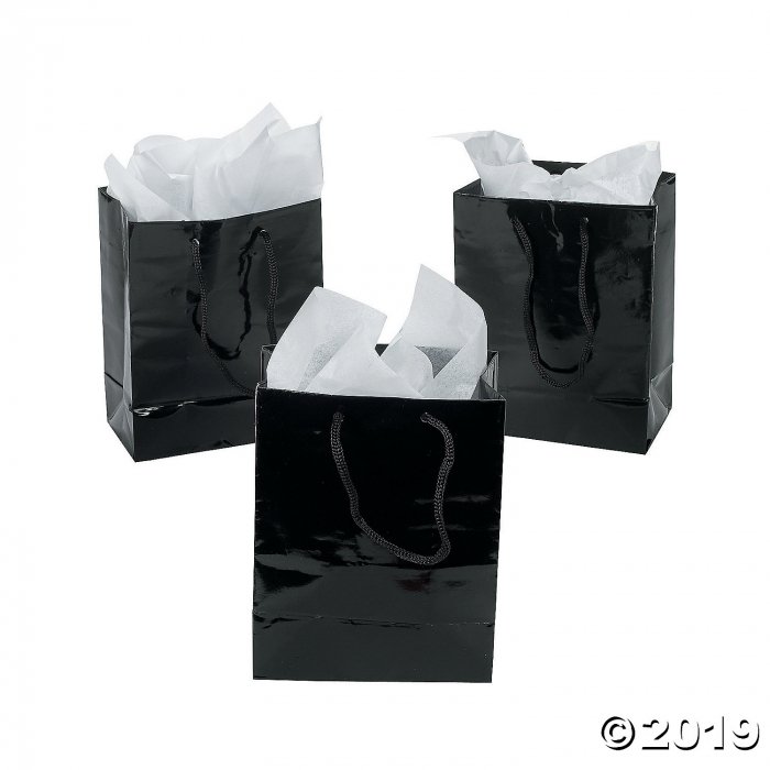 Small Black Gift Bags (Per Dozen)