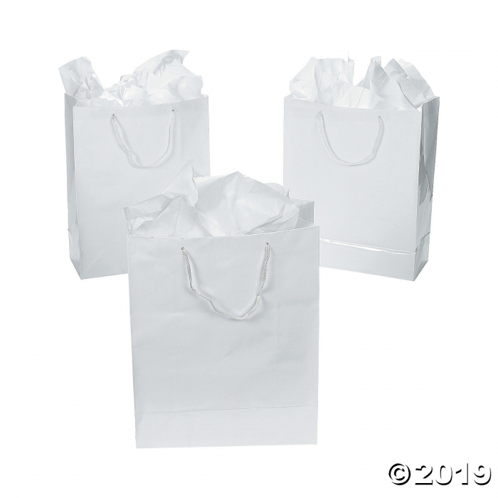 Large White Gift Bags (Per Dozen)