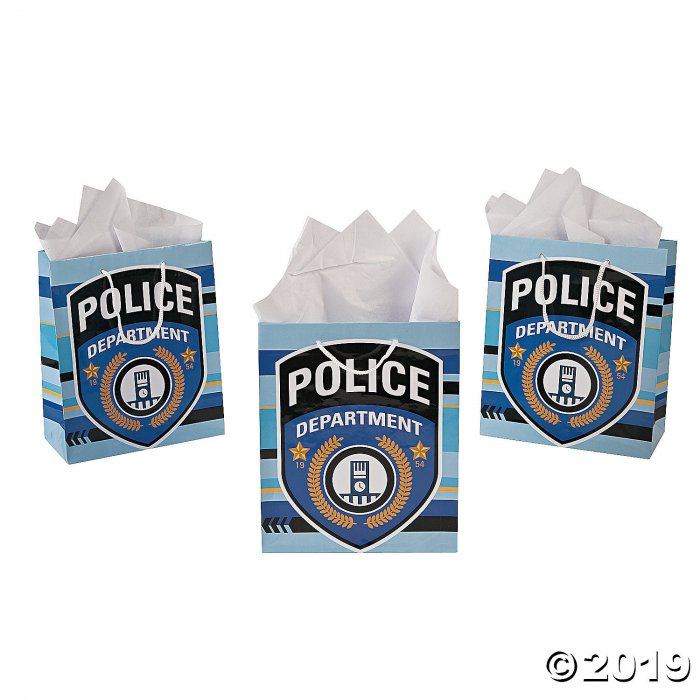 Police Party Medium Gift Bags (Per Dozen)