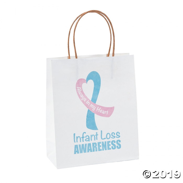 Infant Loss Awareness Kraft Paper Bags (Per Dozen)