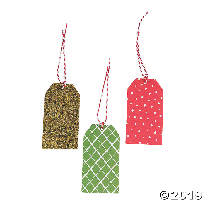 Glitter & Patterned Gift Tags (24 Piece(s))