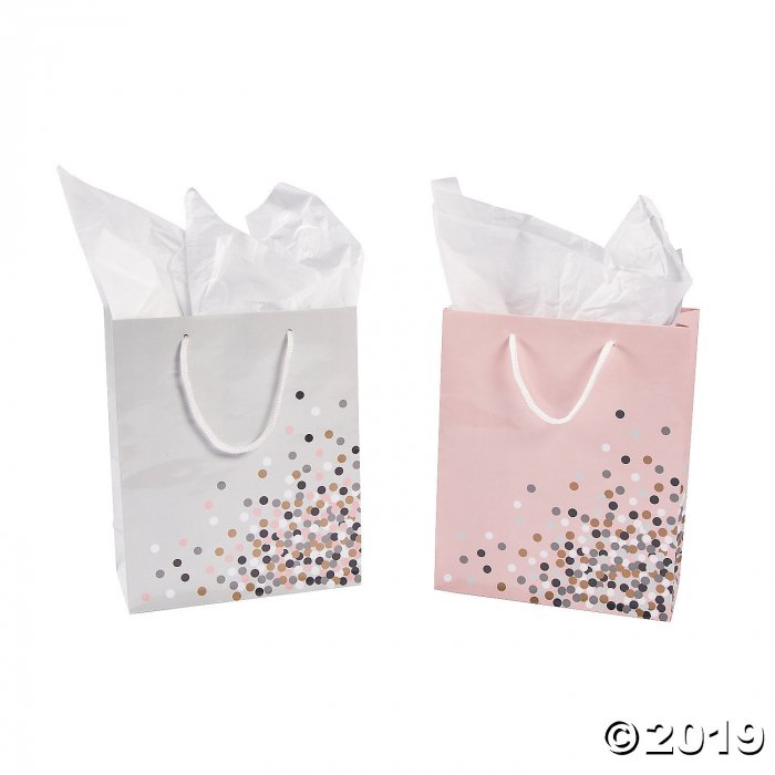Confetti Design Gift Bags (Per Dozen)