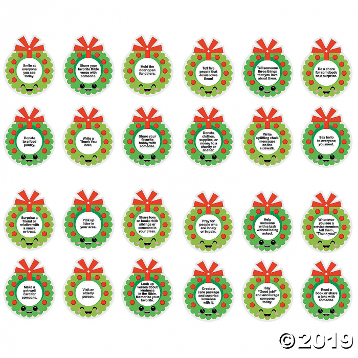 Acts of Kindness Christmas Ornaments (24 Piece(s))