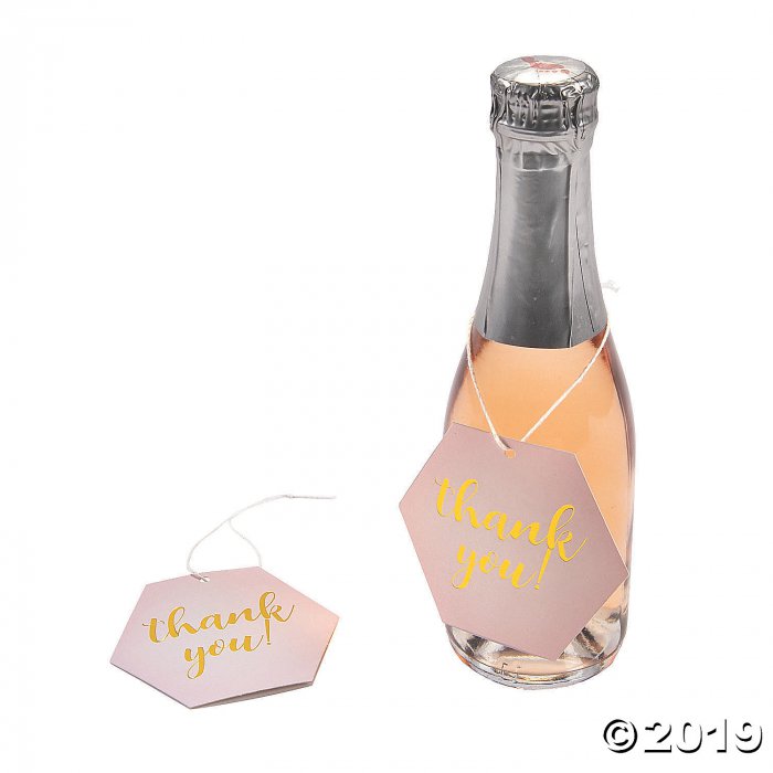 Pink Champagne Favor Tags (24 Piece(s))
