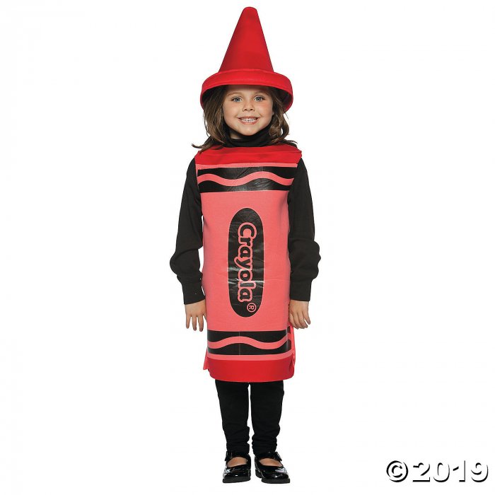 Kid's Red Crayola® Crayon Costume - Small (1 Set(s)) | GlowUniverse.com