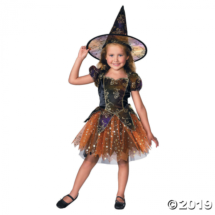 Girl's Elegant Witch Costume - 3T-4T (1 Piece(s)) Girl's Elegant Witch Costume - 3T-4T (1 Piece(s))