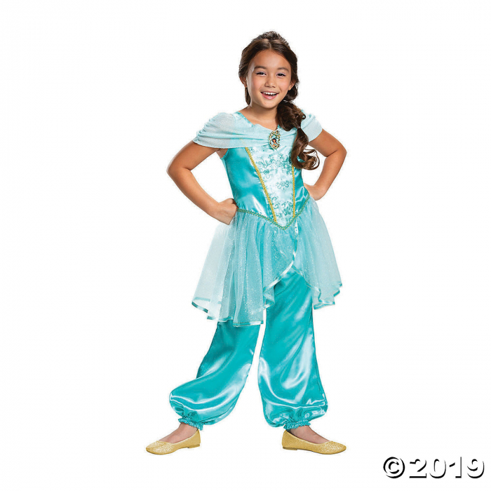 Girl's Classic Aladdin Live Action Jasmine Costume - Small (1 Piece(s))