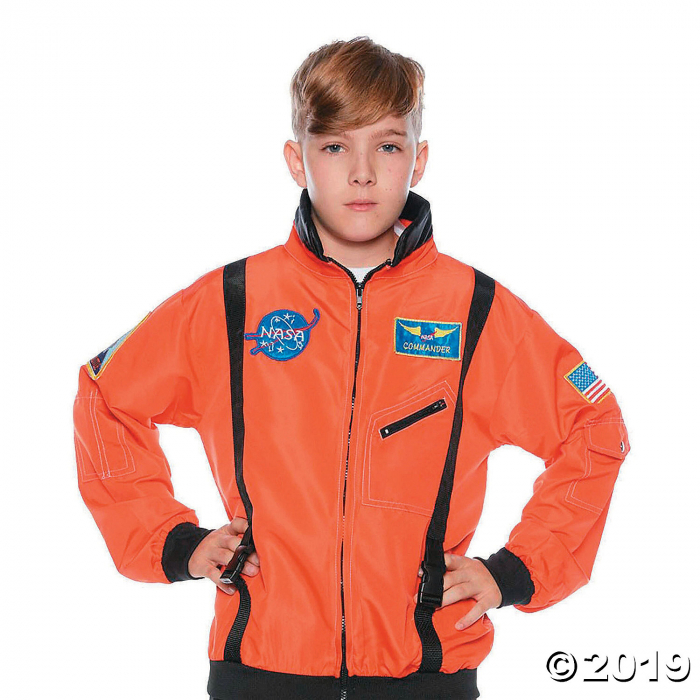 Kid's Orange Astronaut Jacket Halloween Costume - Small (1 Piece(s)) Kid's Orange Astronaut Jacket Halloween Costume - Small (1 Piece(s))