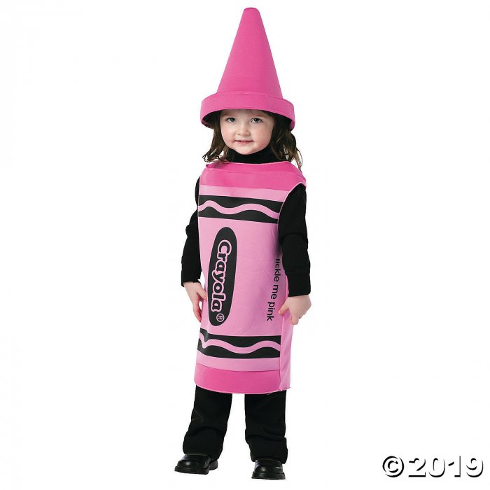 Toddler Crayola Tickle Me Pink Crayon Costume - 2T (1 Piece(s ...
