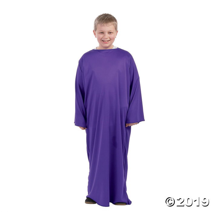 Child's Purple Nativity Gown (1 Piece(s))