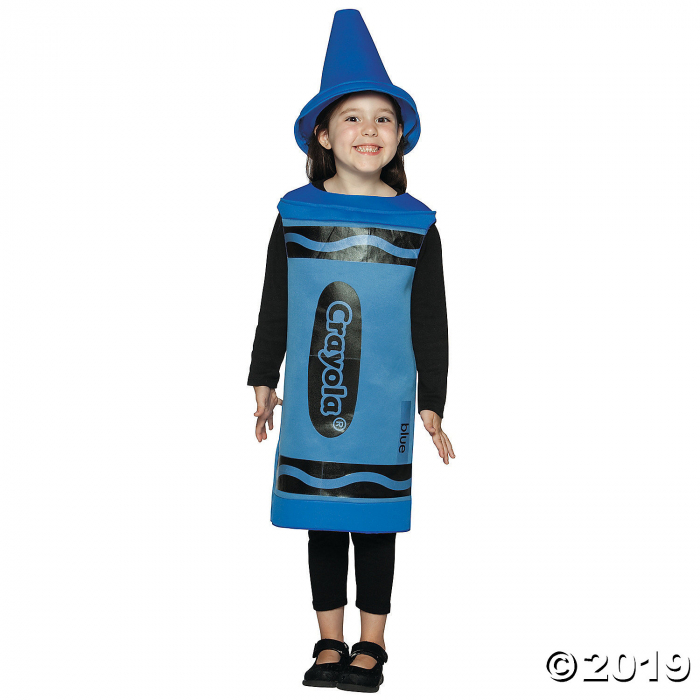 Kid's Blue Crayola® Crayon Costume - Medium (1 Set(s))