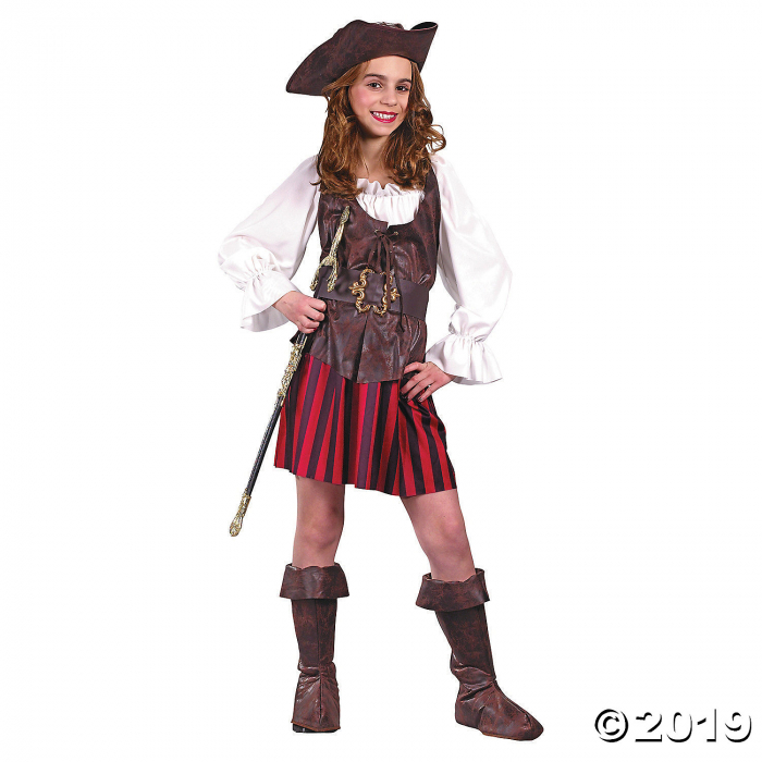 Girl's High Seas Pirate Buccaneer Costume - Large (1 Set(s)) Girl's High Seas Pirate Buccaneer Costume - Large (1 Set(s))