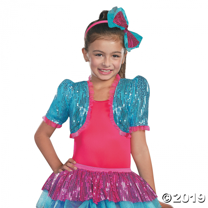 Girl's Turquoise Dance Craze Bolero Costume - Large (1 Piece(s))
